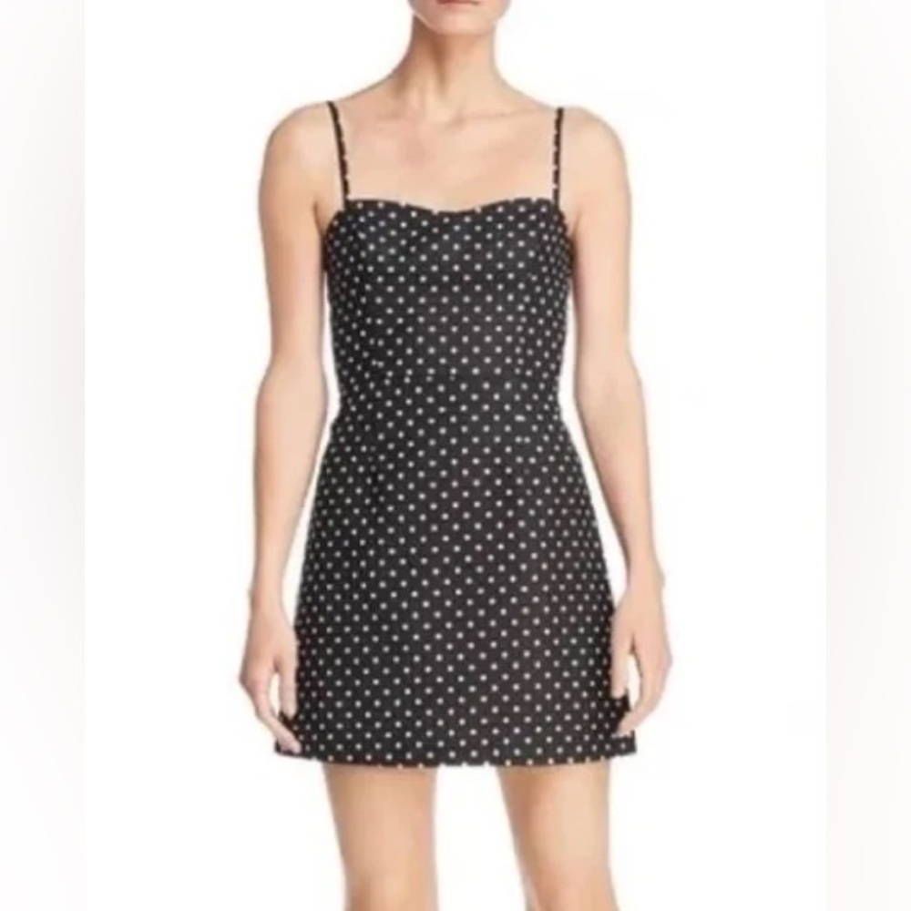 French Connection Black Polka Dot  Mini Dress